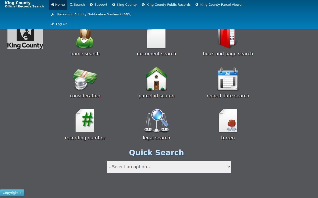Des Moines people search using King County Landmark name and document fields