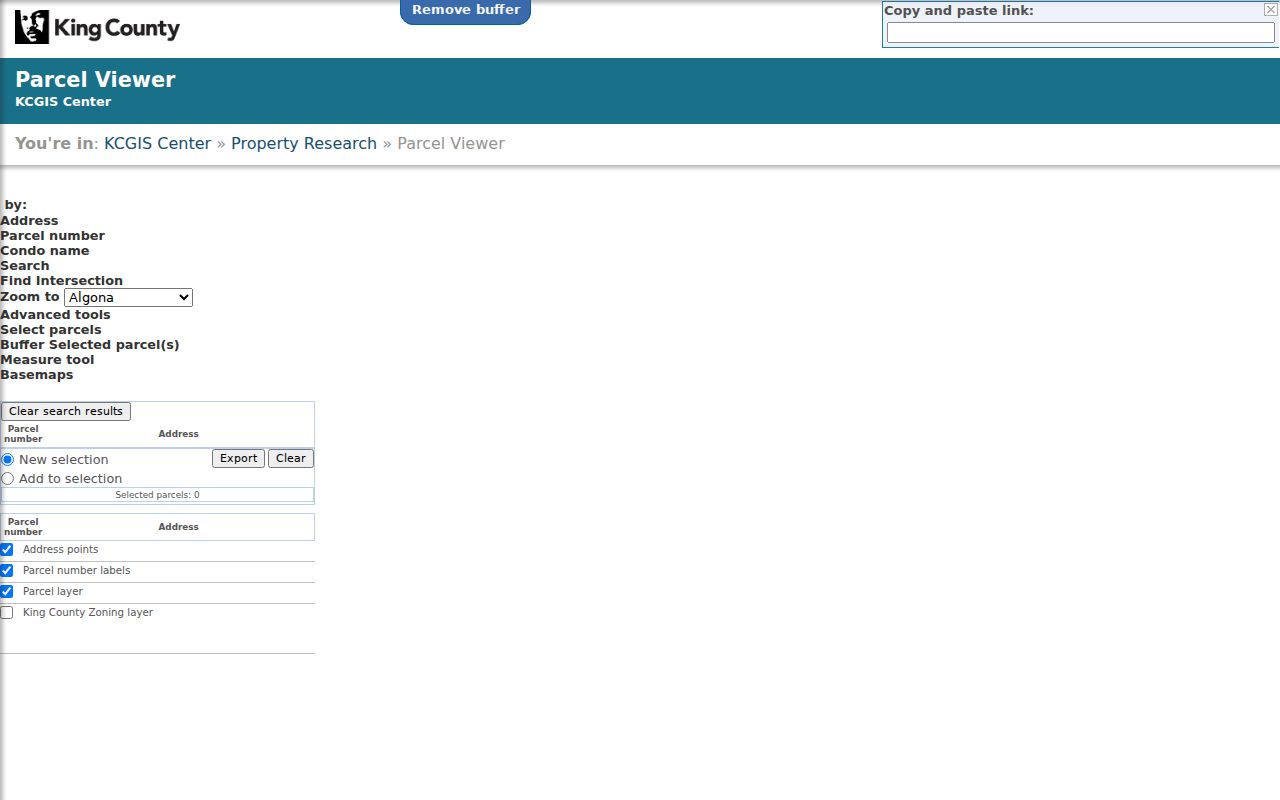 Des Moines people search with King County Parcel Viewer address and parcel map