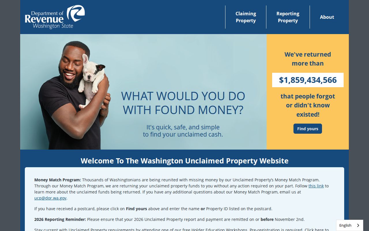 Des Moines people search in Washington official unclaimed property names